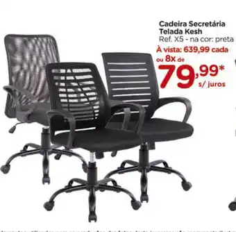 Carrefour Cadeira Secretaria Telada Kesh oferta