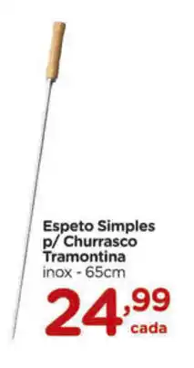 Espeteo Simples p/ Churrasco Tramontina