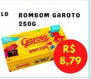Serrano Supermercado Bombom Garoto 250g oferta