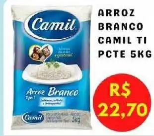 Serrano Supermercado Arroz Branco Camil Ti Pcte 5kg oferta