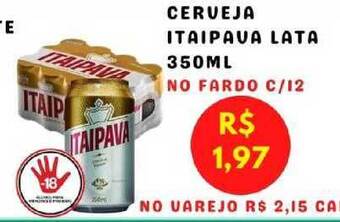 Serrano Supermercado Cerveja Itaipava Lata 350ml oferta