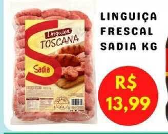Serrano Supermercado Linguiça Frescal Sadia 1kg oferta