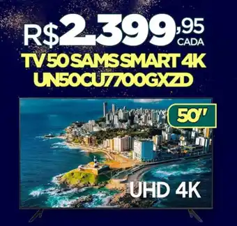 DB Supermercados TV 50 SAMS SMART 4K UN50CU7700GXZD oferta