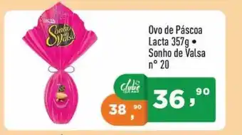 Supermercados Pague Menos Ovo De Páscoa Lacta 357g Sonho De Valsa N°20 oferta