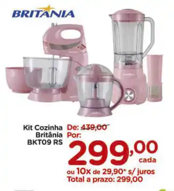 Carrefour Kit Cozinha Britania BKT09 RS oferta