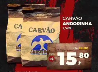 Andorinha Hipermercado CARVÃO ANDORINHA 2,5KG oferta