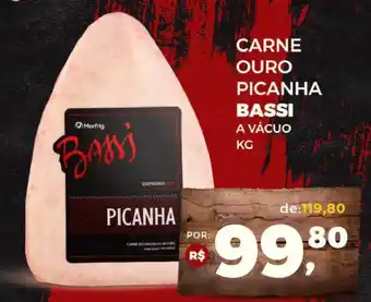 Andorinha Hipermercado CARNE OURO PICANHA BASSI A VÁCUO KG oferta