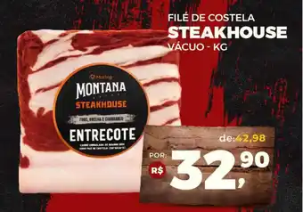 Andorinha Hipermercado FILÉ DE COSTELA STEAKHOUSE VÁCUO - KG oferta