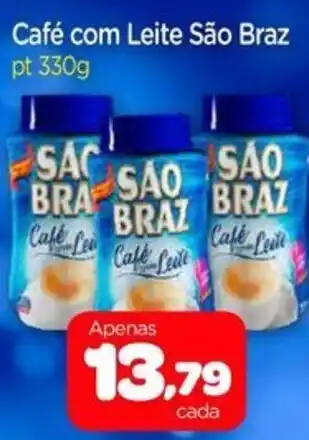 Nordestão Café com Leite São Braz pt 330g oferta