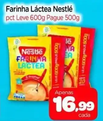 Nordestão Farinha Láctea Nestlé pct Leve 600g Pague 500g oferta