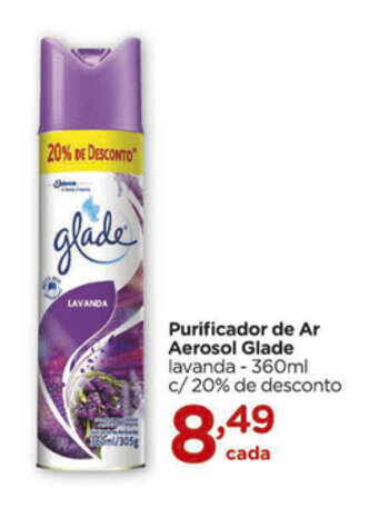 Carrefour Purificador de Ar Aerosol Glade 360ml oferta