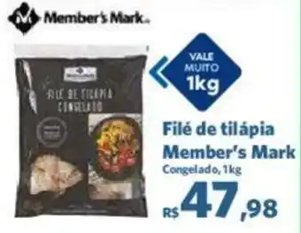 Sam's Club Filé de tilápia Member's Mark Congelado, 1kg oferta