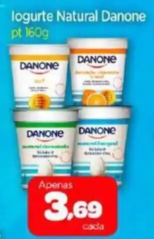 Nordestão logurte Natural Danone Petit Suisse Danoninho pt 160g oferta