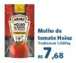 Sam's Club Molho de tomate Heinz Tradicional, 1,020 kg oferta