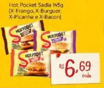 Hot Pocket Sadia 145g (X-Frango, X-Burguer, X-Picanha e X-Bacon)