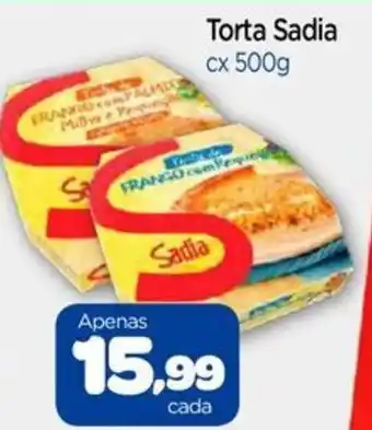 Nordestão Torta Sadia cx 500g oferta