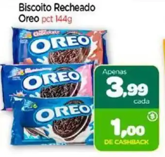 Nordestão Biscoito Recheado Oreo pct 144g oferta