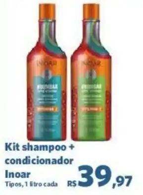 Sam's Club Kit shampoo+ condicionador Inoar Tipos, 1 litro cada oferta