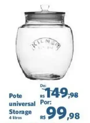 Pote universal Por: Storage 4 litros