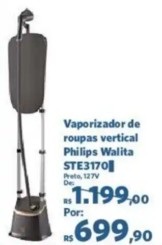 Sam's Club Vaporizador de roupas vertical Philips Walita STE3170 Preto, 127V oferta