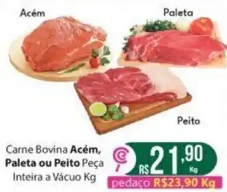 Comercial Esperança Carne Bovina Acém, Paleta ou Peito Peça Inteira a Vácuo Kg oferta