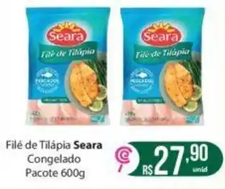 Comercial Esperança Filé de Tilápia Seara Congelado Pacote 600g oferta