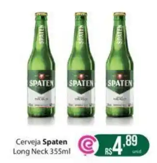 Comercial Esperança Cerveja Spaten Long Neck 355ml oferta