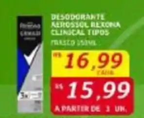 Assaí Atacadista Desodorante Aerosol Rexona Clinical Tipos oferta