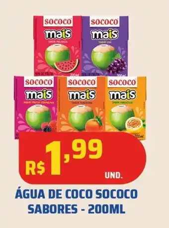 Tatico ÁGUA DE COCO SOCOCO SABORES - 200ML oferta
