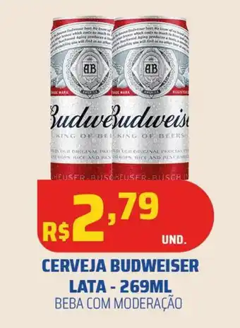 Tatico CERVEJA BUDWEISER LATA-269ML oferta
