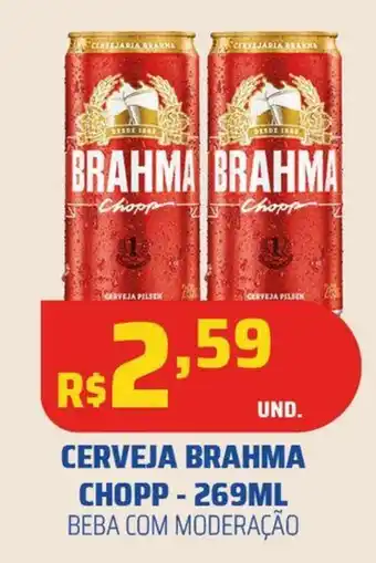 Tatico CERVEJA BRAHMA CHOPP-269ML oferta