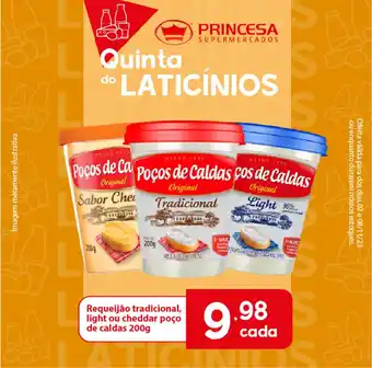 Requeijão tradicional, light ou cheddar poço de caldas 200g