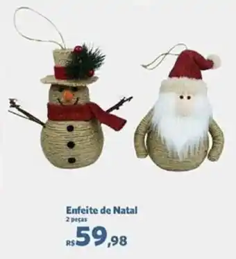 Enfeite de Natal 2 peças