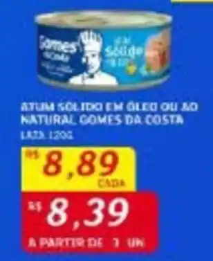 Assaí Atacadista ATUM SOLIDO EM OLED OU MO NATURAL GOMES DA COSTA LATA 120G oferta