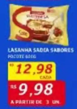 Assaí Atacadista LASANHA SADIA SABORES PANCOTE 600G oferta