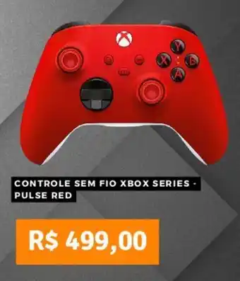 CONTROLE SEM FIO XBOX SERIES - PULSE RED