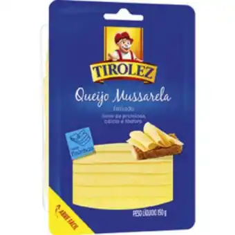 Mart Minas Queijo mussarela fatiada tirolez 150g oferta