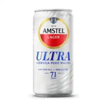 Mart Minas Cerveja amstel ultra puro malte sem gluten lata 269ml oferta
