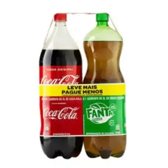 Mart Minas Pack refrigerante coca cola 2l + fanta guaraná 2l oferta