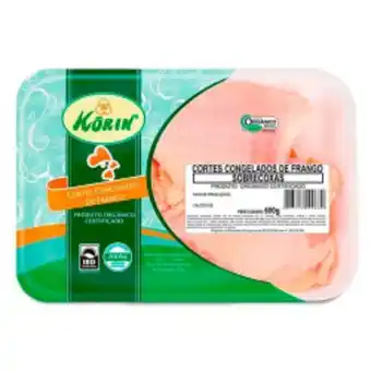 Mart Minas Sobrecoxa de frango congelada korin 600g oferta