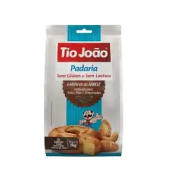Mart Minas Farinha de arroz sem glúten tio joão 1kg oferta