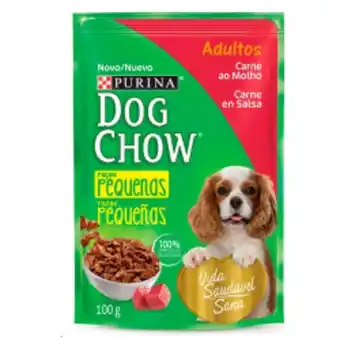 Mart Minas Alimento para cães adulto raças mini e pequenas sachê dog chow 100g carne ao molho oferta
