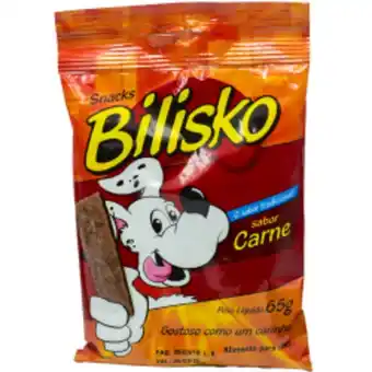 Petisco bifinho para cães bilisko 65g carne