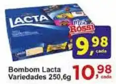 Rossi Supermercado Bombom Lacta Variedades 250,6g oferta