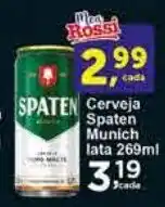 Rossi Supermercado Cerveja Spaten Munich lata 269ml oferta