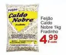 Rossi Supermercado Feijão Caldo Nobre 1kg Fradinho oferta