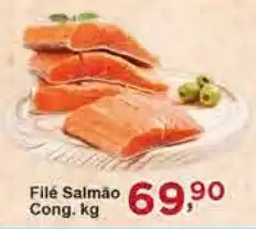 Rossi Supermercado Filé Salmão Cong. kg oferta
