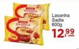 Rossi Supermercado Lasanha Sadia 600g oferta