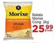 Rossi Supermercado Batata Morixe Cong 2kg oferta