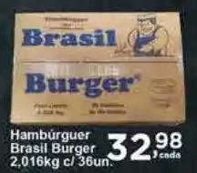 Rossi Supermercado Hambúrguer Brasil Burger 2.016kg c/36un oferta